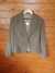 Blazer Feminino Marrom com Risca de Giz – Corte Acinturado e Botão Duplo - comprar online