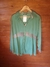 Camisa Feminina Verde com Renda e Detalhes Animal Print – Manga Longa e Caimento Solto - comprar online