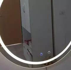 Imagem do Espelho Com Luz De Led Redondo 70cm Touch Screen