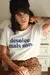 Camiseta bordada désolée bleu - loja online