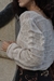 Casaco tricot rendado creme Aurélie na internet