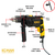 TALADRO PERCUTOR ELECTRICO 13MM 750W KONAN - Herramientas TNS