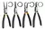 JUEGO DE PINZAS SEGER INGCO 4 PIEZAS 7" - comprar online