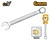 LLAVE COMBINADA INGCO CRV 6MM - comprar online