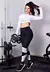 Calça Legging + Cropped Dubai Conjunto Fitness | REF: LX147 - Oliva Corpo e Estilo