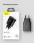 Baseus 20w carga rápida qc 3.0 pd usb tipo c carregador de carregamento rápido - VOLPE SHOPP