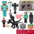Minecraft 2025 meu mundo blocos led conjunto de brinquedos iluminação iluminação minec