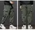 Calça casual de cintura elastano masculino, harém, corrida, longo, elástico, na internet