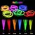 Imagem do 10/100pcs varas de fluorescência festa multicolorido brilhante vara luz brilhan