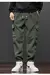 Imagem do Calça casual de cintura elastano masculino, harém, corrida, longo, elástico,