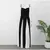 Moda contraste feminino com decote em v estilingue vestido longo para mulher ele - loja online