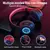 B39 fone de ouvido com luz colorida sem fio bluetooth plugável cartão jogo mov
