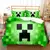 Meu mundo jogos minecraft steve trepadeira espada ender fronha conjunto de capa - comprar online