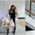 Moda contraste feminino com decote em v estilingue vestido longo para mulher ele na internet