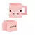 Imagem do 230ml minecraft 3d caneca capacidade tnt coolie medo bloco pastagem porco rosa e