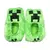 Minecraft sapatos de algodão dos desenhos animados bonitos planos chinelos de p - comprar online