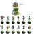 Minecraft balões pixel conjunto de talheres tema festa de aniversário decoração copo prato guardanapo bolo toalha de mesa festa crianças chá de bebê