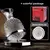 Decantador De Vidro De Cristal De Alto Grau, 360 Giratório Copo, 1500ml, Dispen - VOLPE SHOPP