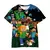 Uniqlo minecraft 3d impresso casual camiseta verão bonito meninos e meninas blo - loja online