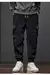 Calça casual de cintura elastano masculino, harém, corrida, longo, elástico, - loja online