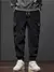Calça casual de cintura elastano masculino, harém, corrida, longo, elástico, - comprar online