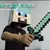 Newstyle minecraft cosplay adereços sete núcleos espada luz noturna meu mundo