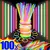 10/100pcs varas de fluorescência festa multicolorido brilhante vara luz brilhan - comprar online
