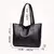 Bolsa tote vintage de grande capacidade, bolsa de ombro vegana retrô, bolsa cas - VOLPE SHOPP