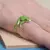 Mini anel de sapo de árvore verde, anéis abertos para mulheres e homens, metal
