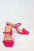 Tamanco Pietra Pink Salto Bloco Geométrico - comprar online