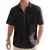 Camisa Masculina de Linho Manga Curta - Sylco