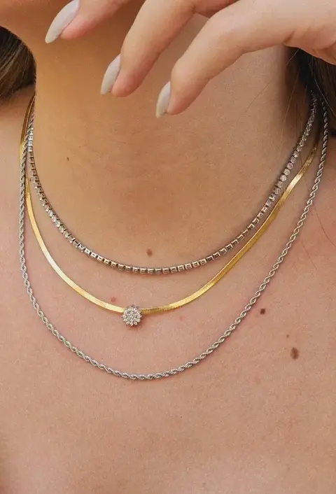 Choker Cordão Baiano No Ródio