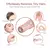 Aparador de sobrancelha elétrico mini depilador de sobrancelha facial. - loja online