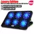 Imagem do Coolcold a9 gaming rgb portátil cooler 2 portas usb 6 ventilador.