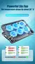 Coolcold a9 gaming rgb portátil cooler 2 portas usb 6 ventilador. - loja online