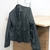Campera de Cuerina Negra