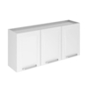 Armário Aéreo Tarsila 3 Portas 120cm Branco