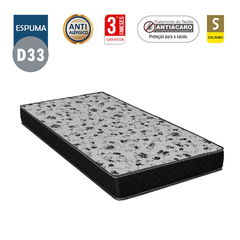 Colchão Solteiro Espuma D33 Bordado (14x88x188) - MbOutlet