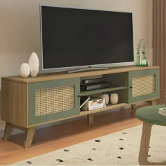 Sala de Estar Completa Rack para TV até 60 Polegadas Buffet e Mesa de Centro Memphis - comprar online