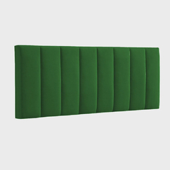 Kit Cabeceira Painel Solteiro + Banco Calçadeira Estofado Jade 90cm Suede Verde - na internet