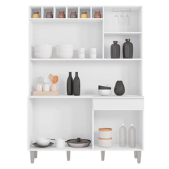 Armário para Cozinha Kit Alice Branco Brilho - comprar online