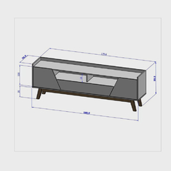 Rack Para TV Até 70 Polegadas 2 Portas 1 Gaveta 2 Nichos Decor na internet