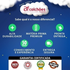 Colchão Solteiro Espuma D45 A Vácuo Ortopédica Certificada 88x188x17cm - comprar online
