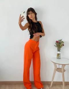 Pantalón Mujer Sastrero Vestir Color Diseño Go By Loreley.