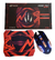 Pad Mouse Gamer led RGB 800X300 X 4MM Rojo Noga 190325 - comprar online