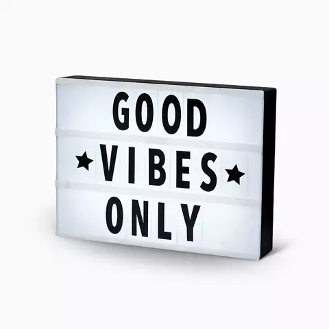 Caixa Luminária com mensagem Decorativa