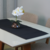 Caminho de Mesa Basic 1 Peça 1,30m x 40cm 100% Poliéster Tecido Oxford - Preto