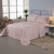 Kit Cobre Leito Matelado Dupla Face Soft 3 Peças Casal 100% Poliéster - Rosê