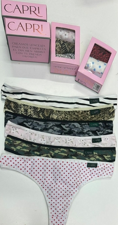 Colaless Capri Talles grandes (Packx3) de Algodón C/lycra Estampado. (4102)