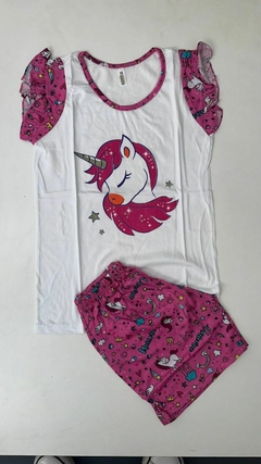 Pijama Nena Fascination, short y Remerita con Mangas Boladitos. - comprar online